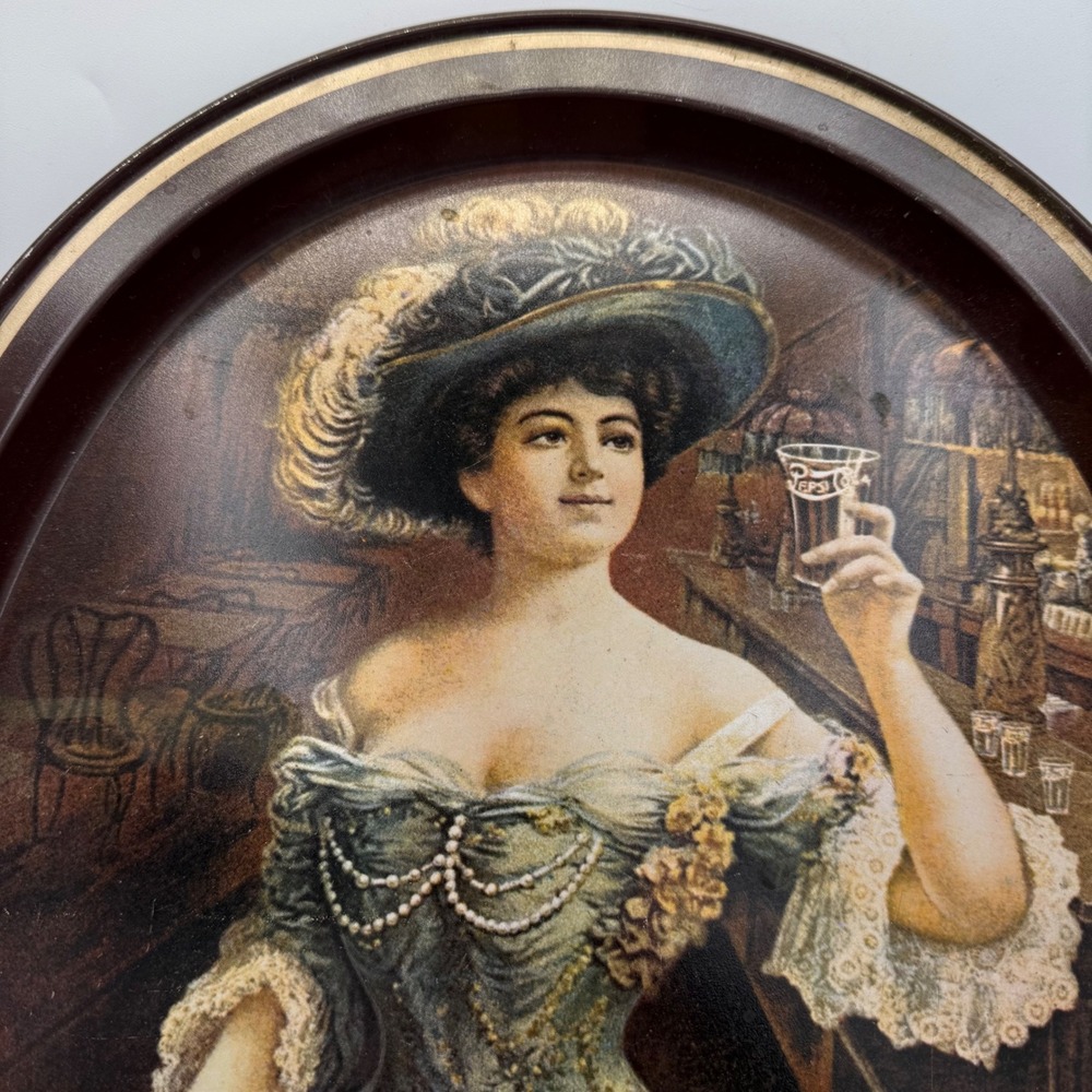 Vintage Pepsi Cola Tray Fabcraft Frenchtown NJ‎ Advertising Soda Pop 5 Cent - Picture 2 of 5